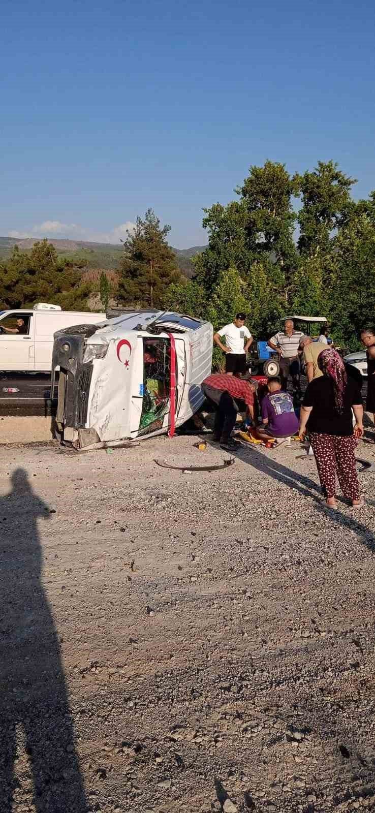 Takla atan aracın sürücüsü hayatını kaybetti