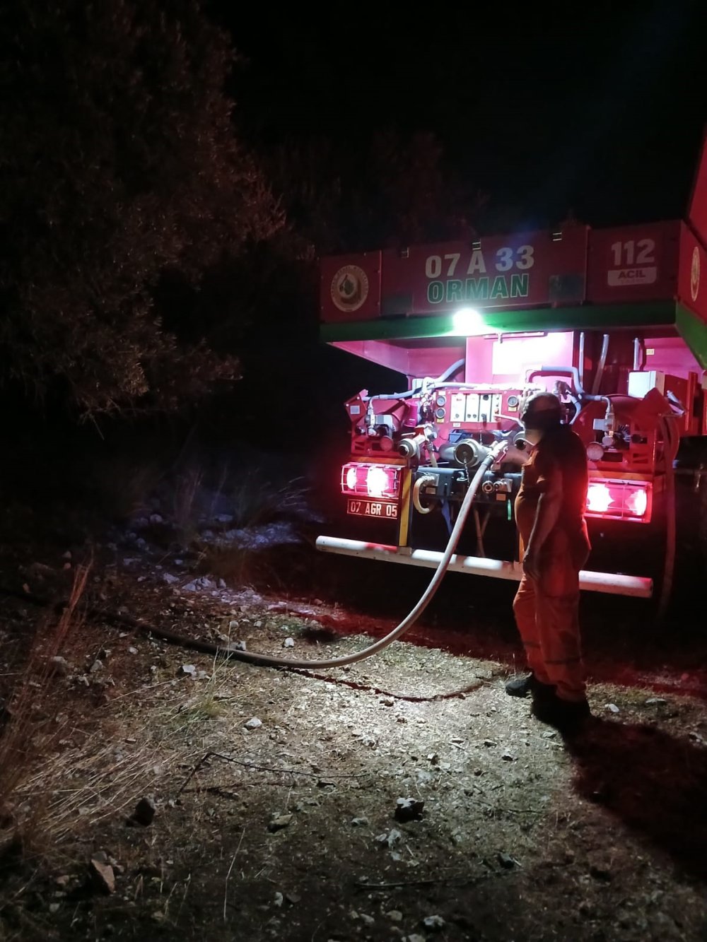 Antalya'da orman yangını... 7 dekarlık alan zarar gördü