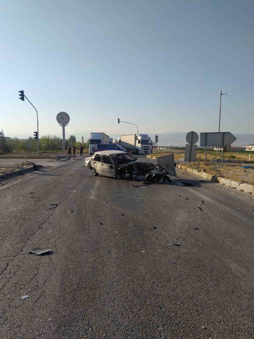 Konya’da otomobiller çarpıştı: 3 yaralı