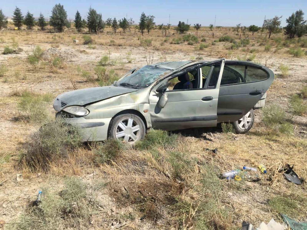 Konya’da otomobil takla attı! 7 yaralı