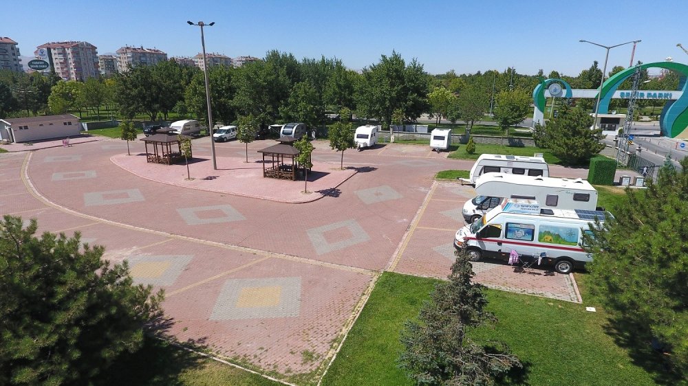 Konya'daki park tutkunların vazgeçilmezi oldu