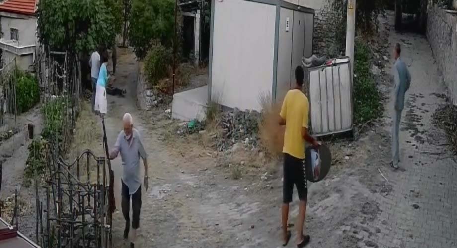 Bahçesine giren sürünün çobanını öldürdü