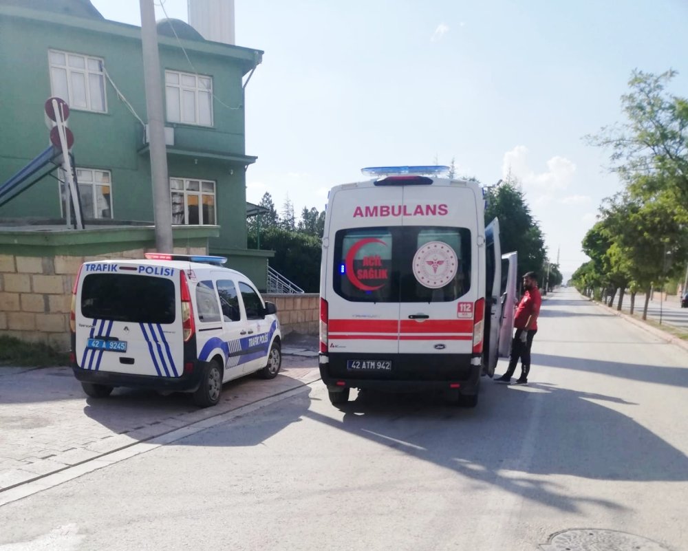 Konya'da üç tekerlekli elektrikli bisiklet devrildi: 3 yaralı