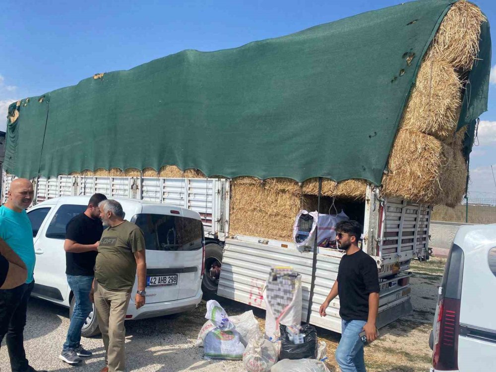 Konya polisi ortaya çıkardı! Saman balyalarının içinde bulundu