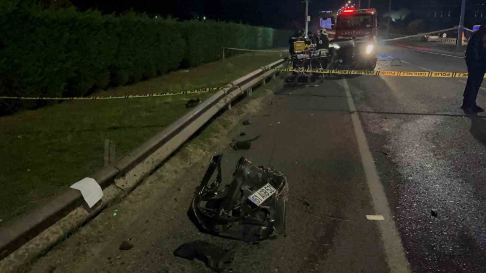 Tekirdağ'da feci kaza: 1 ölü, 1 yaralı