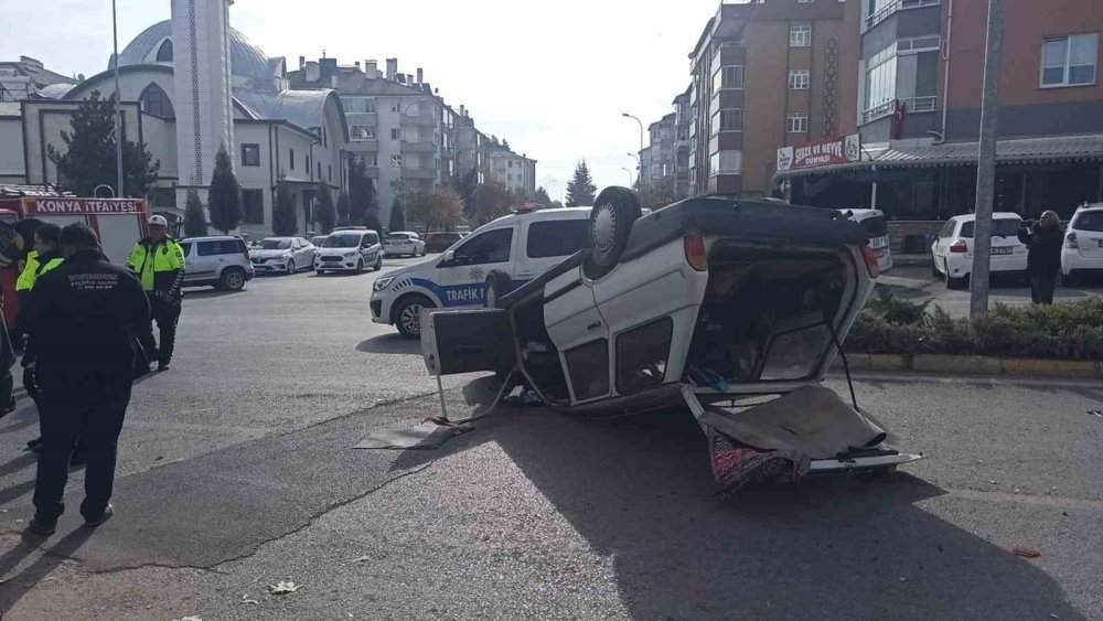 Konya'da dede ve torunun karıştığı feci kaza!