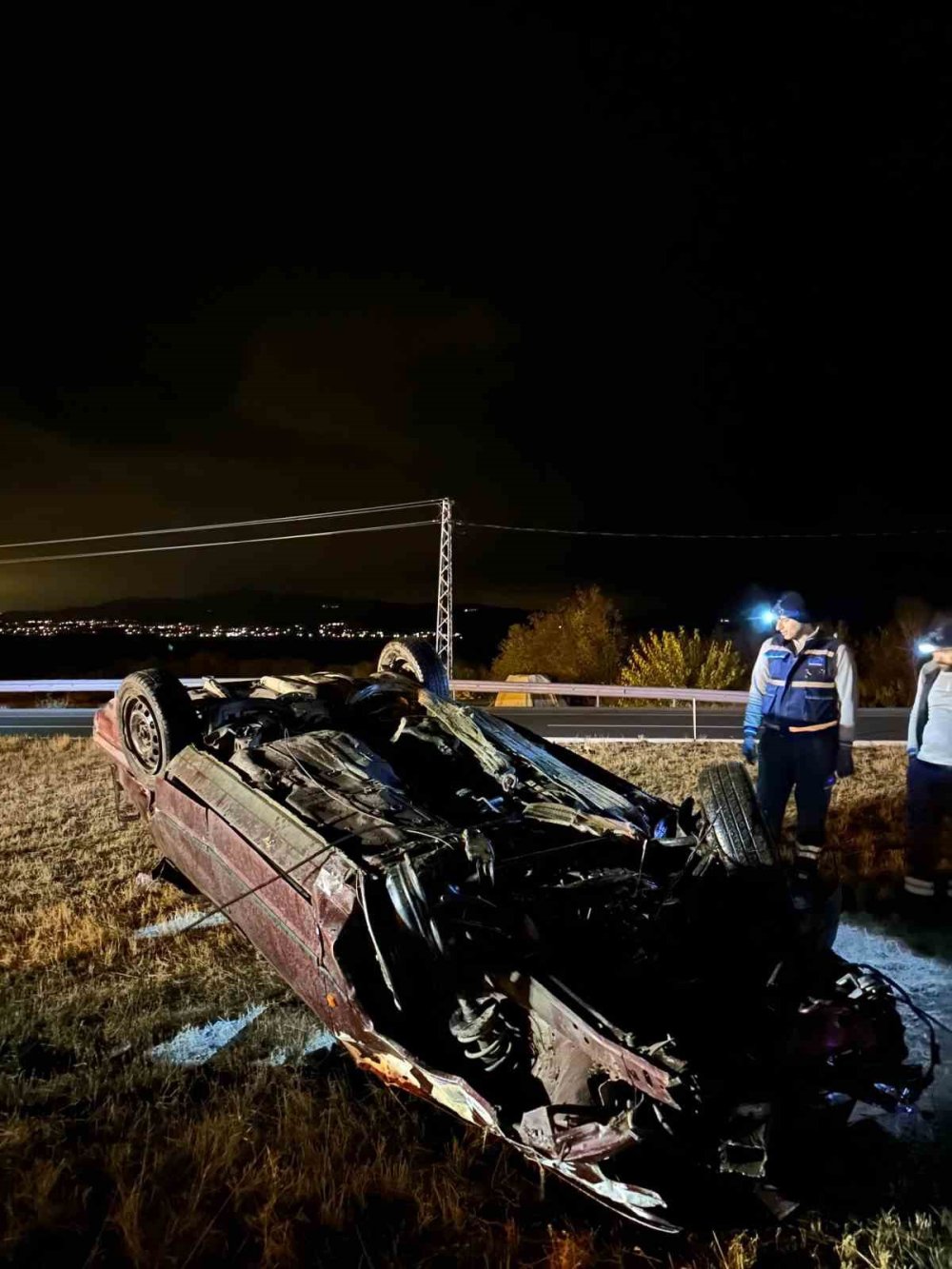 Elazığ’da otomobil takla attı, sürücü hayatını kaybetti