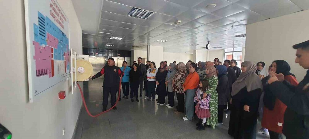 Konya Bozkır Devlet Hastanesi personeline yangın eğitimi