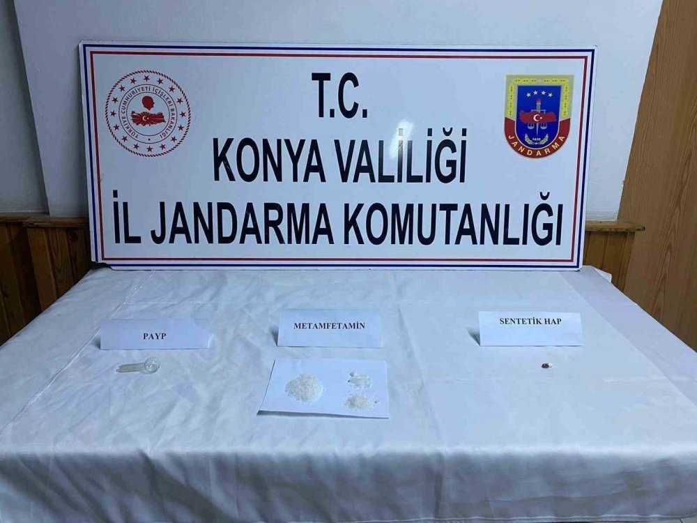 Konya’da jandarmadan uyuşturucu operasyonu