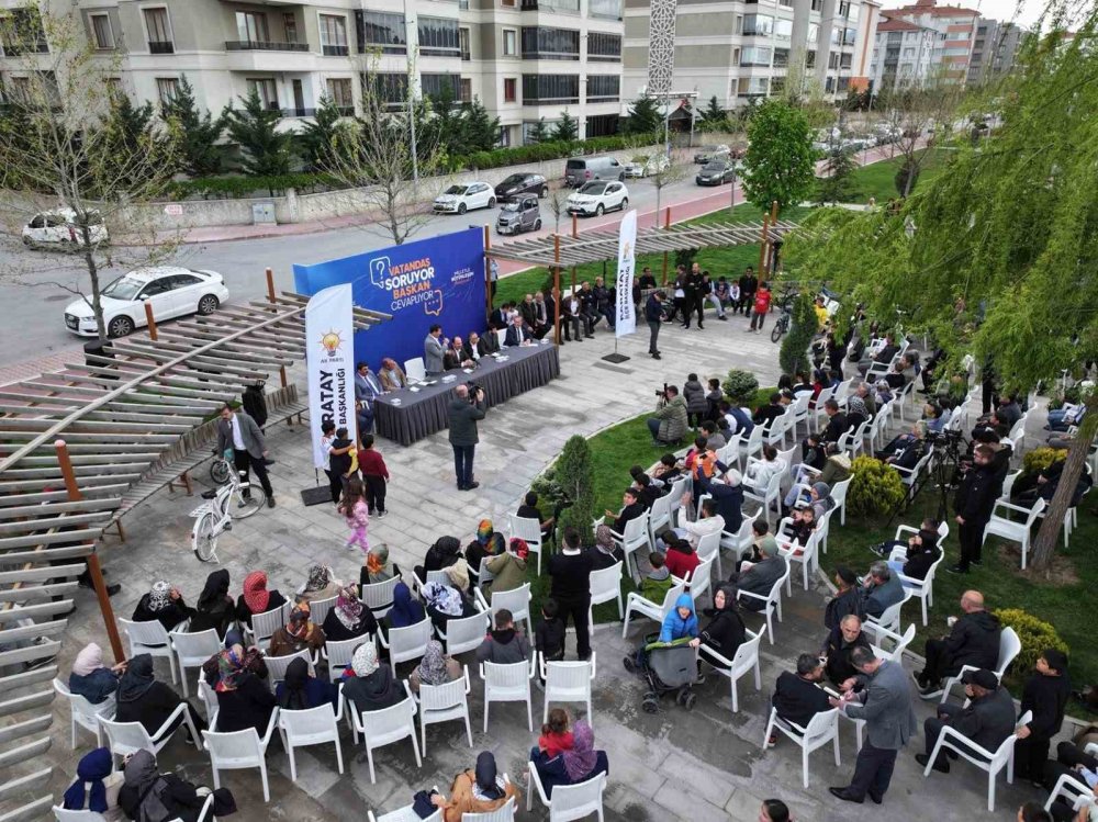 Karatay’da vatandaş soruyor, başkan cevaplıyor