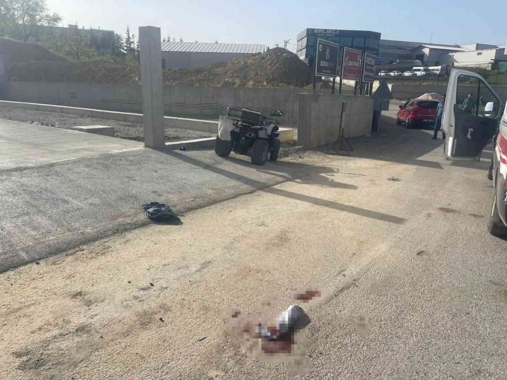 Konya’da ATV motoru devrildi! Sürücünün durumu ağır