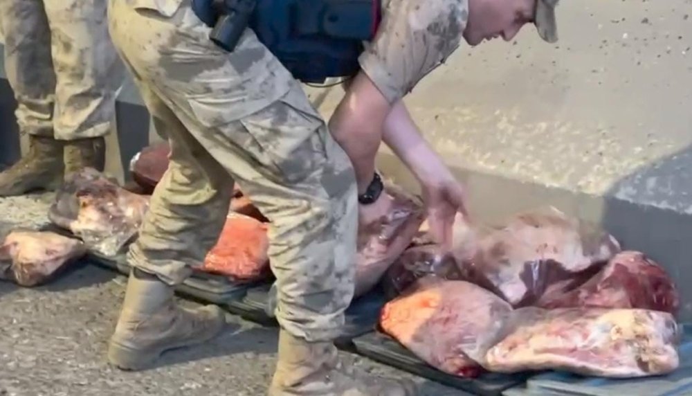 Piyasa değeri 1 milyon 360 bin Türk Lirası olan mühürsüz et ele geçirild