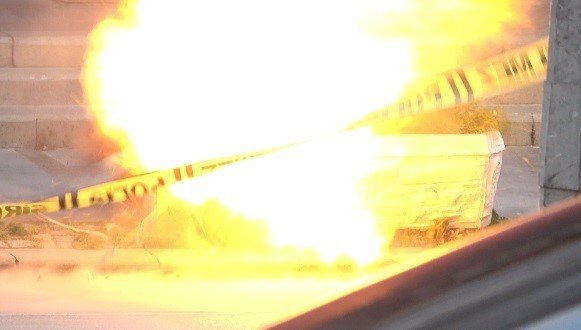 Konya merkezdde korku dolu anlar!