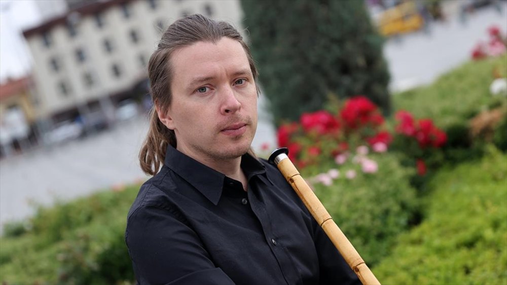 Konya'da Rus müzisyenin hayatına "ney sesi" yön verdi