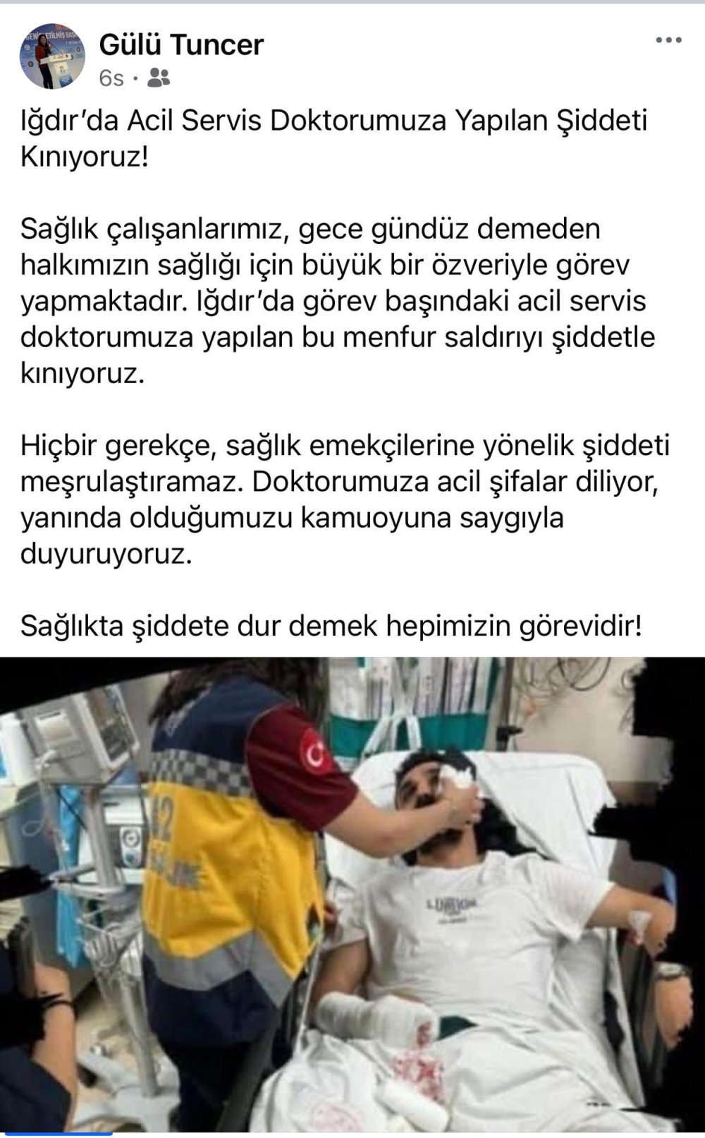 Acil serviste doktoru darbeden saldırgan tutuklandı