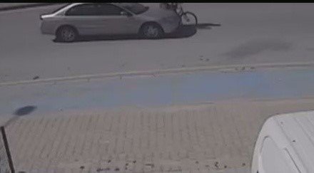 Konya merkezde bisiklet sürücüsünün hayatını kaybettiği kaza kamerada