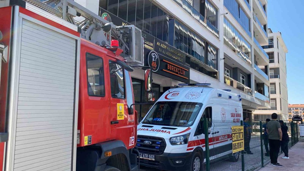 Konya'da aile krizi balkona taştı