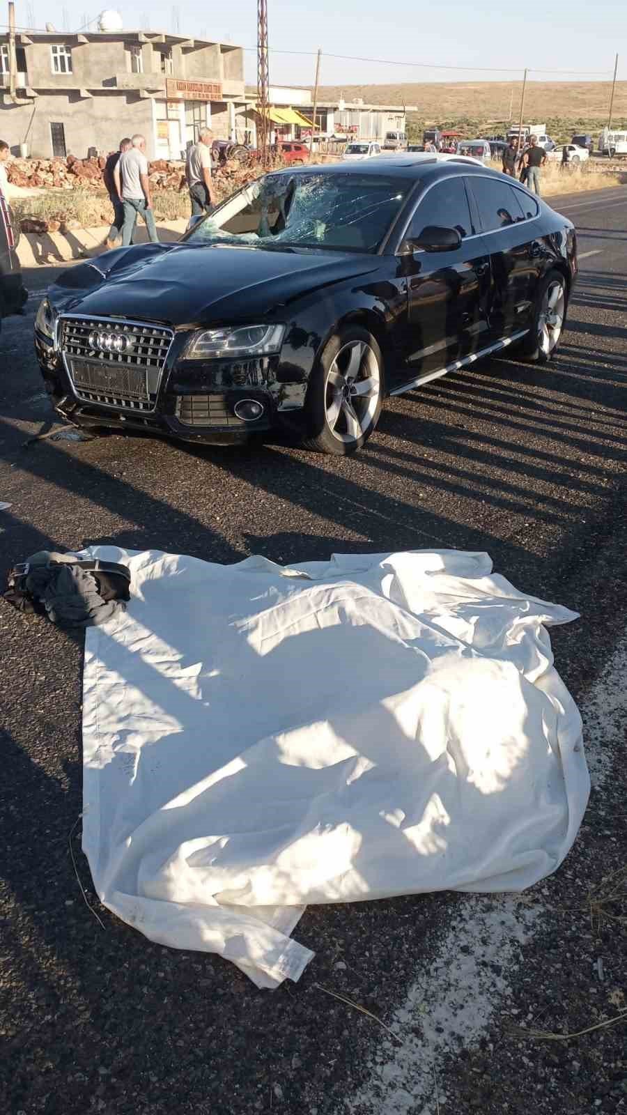 Yolun karşısına geçemeye çalışan çifte otomobil çarptı: 1 ölü, 1 yaralı