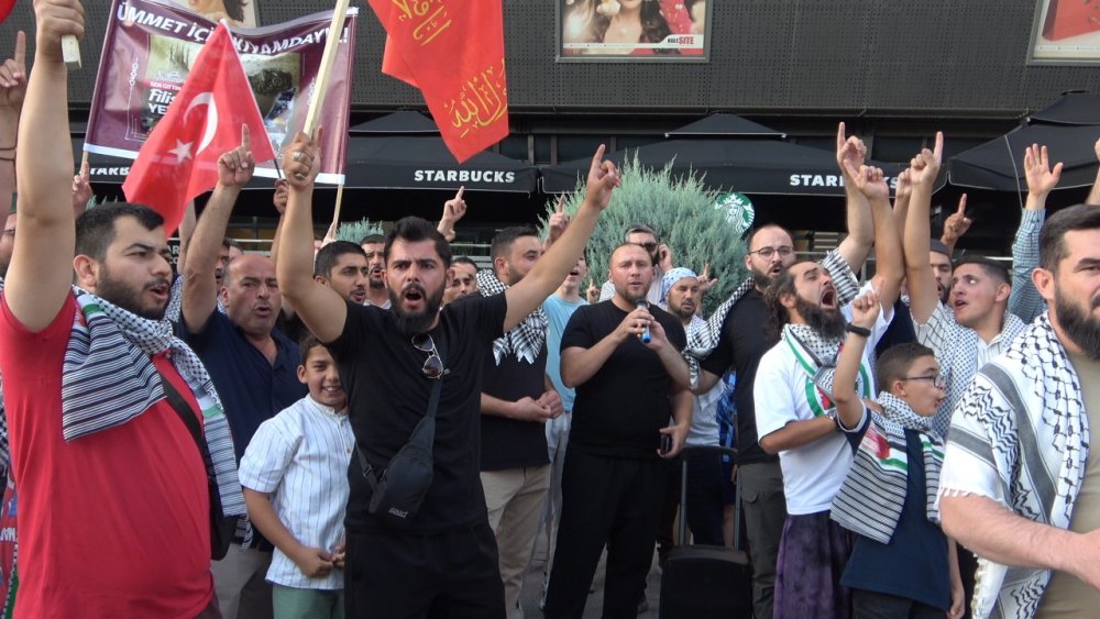 Konya’da İsrail protestosu