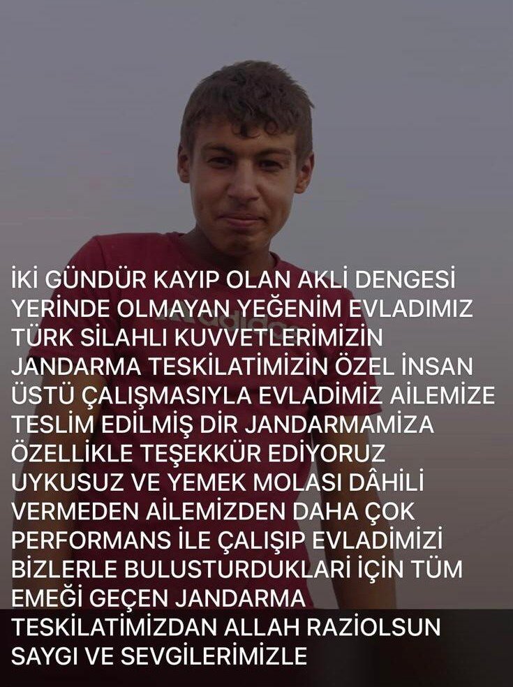 Engelli çocuk burada bulundu