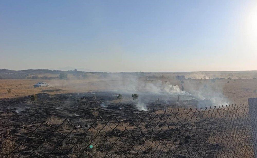 Konya Karapınar’da yangın