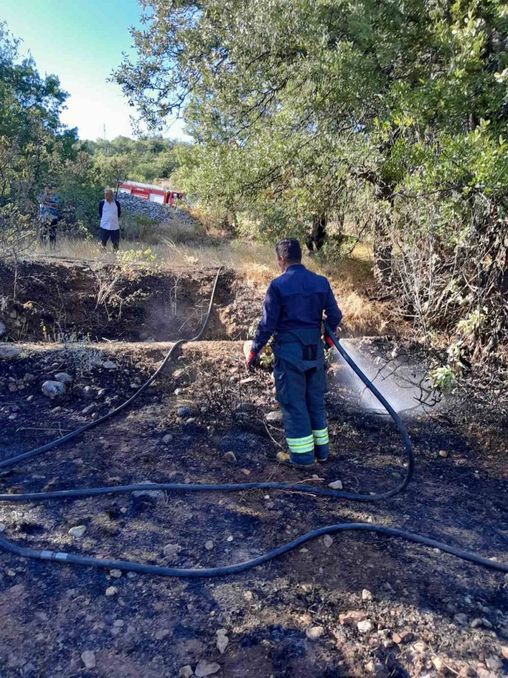 Konya'nın ilçesinde korkutan yangın!