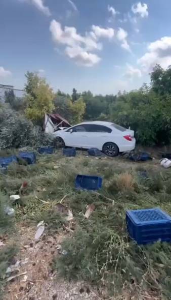 Otomobil, bahçede çalışan işçilere çarptı; 1 ölü, 3 yaralı