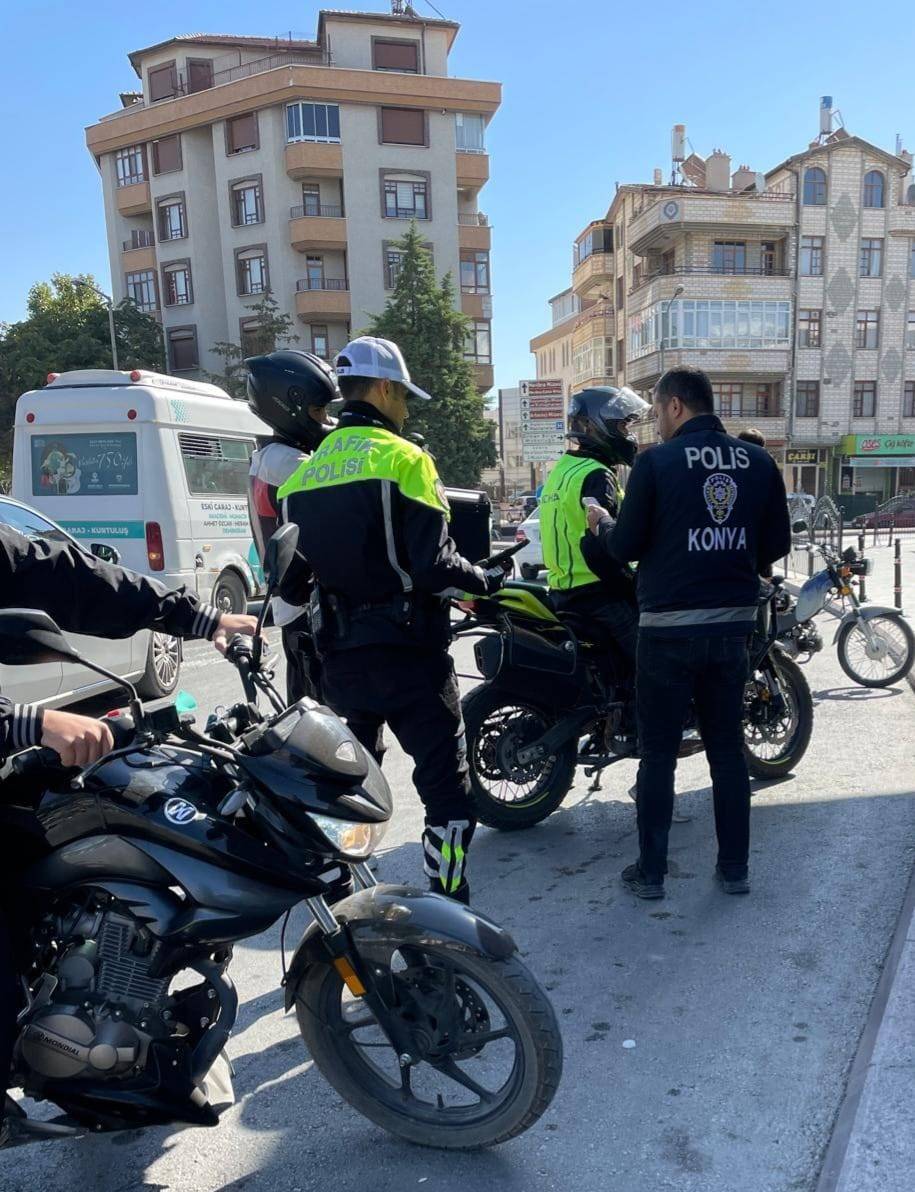 Konya’da 211 ekiple motosiklet denetimi