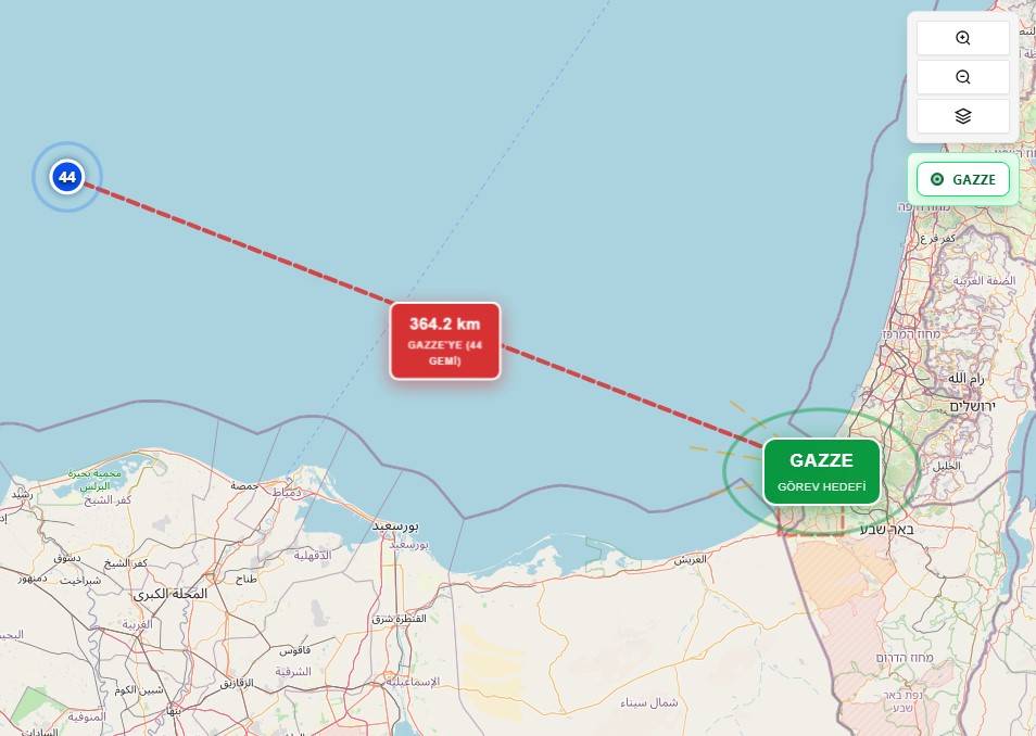 Küresel Sumud Filosu'nun 'Yüksek riskli bölgeye' girdiği bildirildi