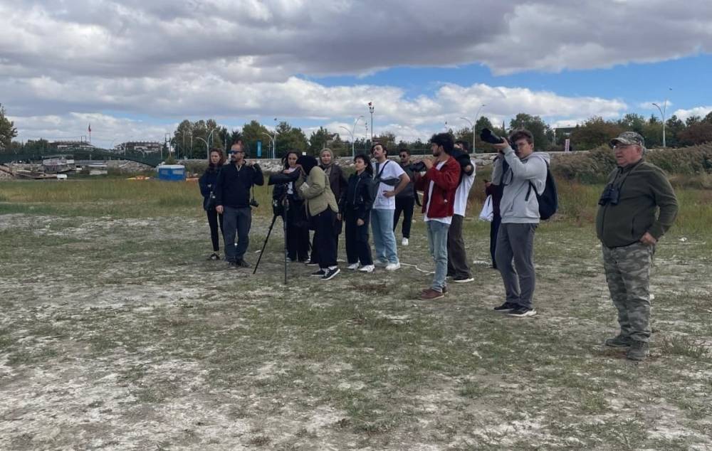 Beyşehir Gölü kıyılarında kuş gözlemi yaptılar