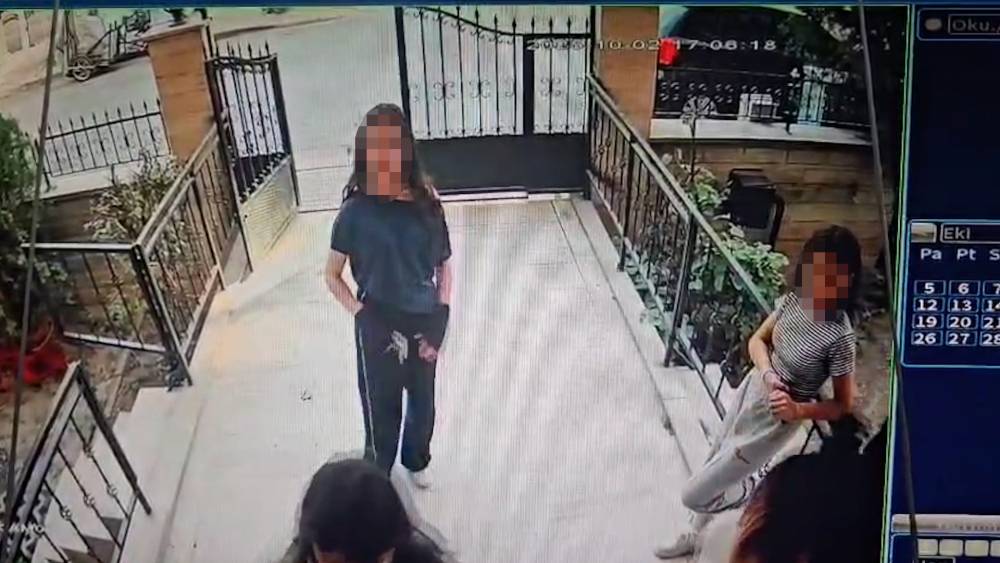Konya'da akran zorbalığı güvenlik kamerasına yansıdı