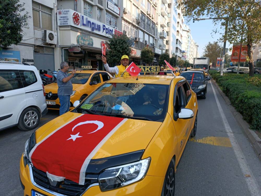 Taksiciler kontak kapattı