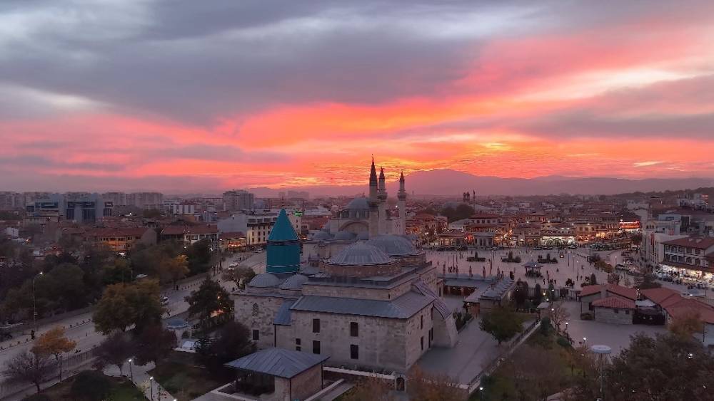 Konya’da kartpostallık gün batımı manzaraları