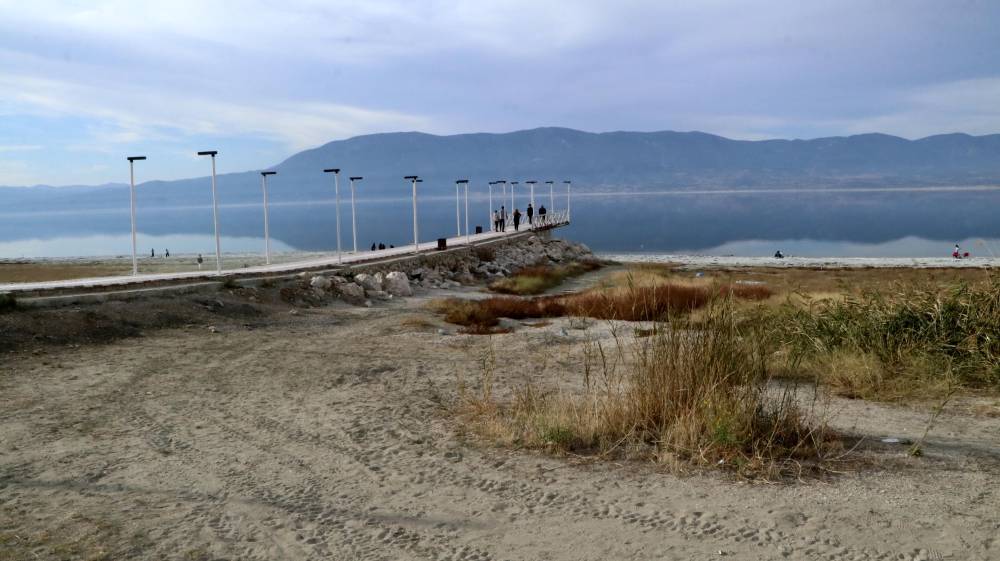 Burdur Gölü 55 yılda 21,3 metre çekildi