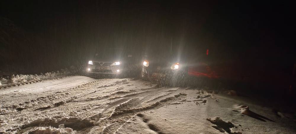 Muş’ta yoğun kar yağışı: Hasköy-Mutki yolu ulaşıma kapandı