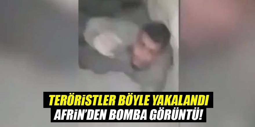 PYD/PKK'lı teröristi yakalama anı!