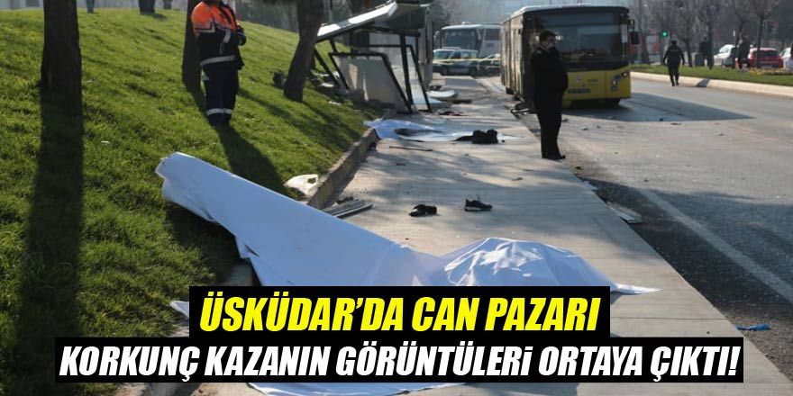 Üsküdar’de otobüs durağa daldı: 3 ölü