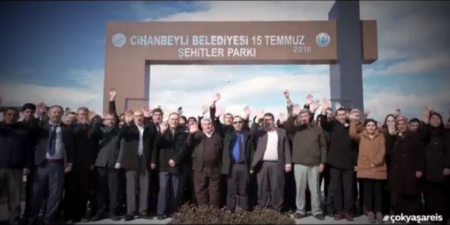 Cihanbeyli Belediyesi'nden Cumhurbaşkanı Erdoğan'a videolu kutlama