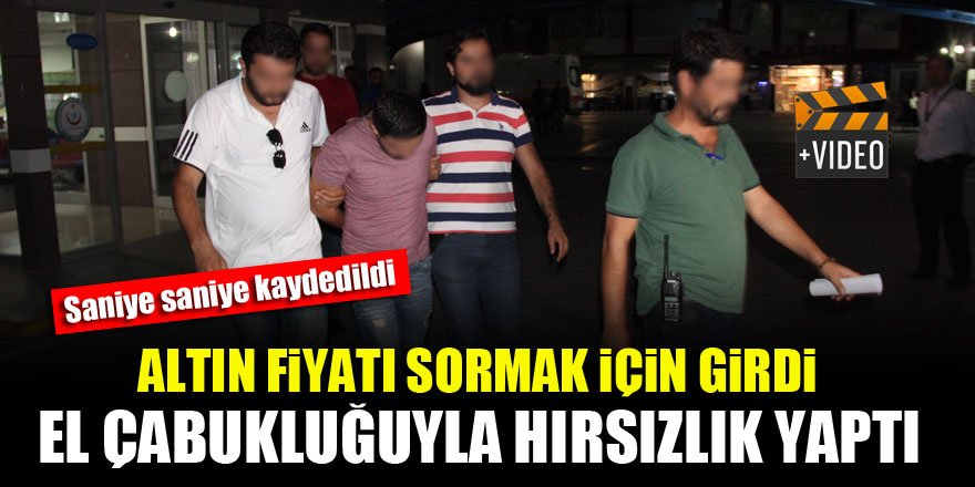 Konya'da tırnakçılık yöntemiyle hırsızlık kamerada!