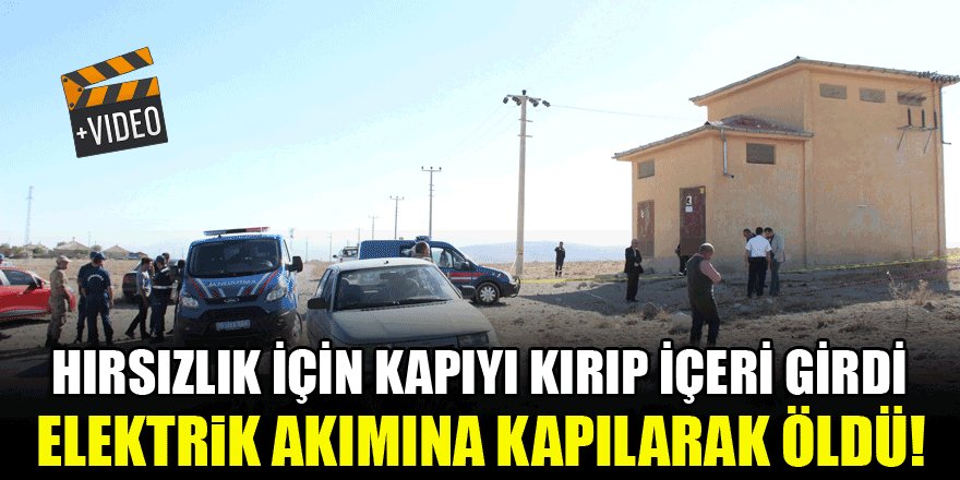 Hırsızlık için kapıyı kırıp içeri girdi, elektrik kapımına kapılarak öldü!