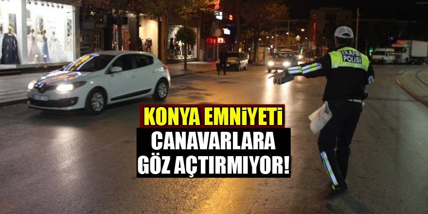 Konya’da trafik denetimleri aralıksız sürüyor