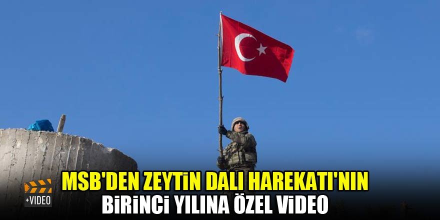 MSB'den Zeytin Dalı Harekatı'nın birinci yılına özel video