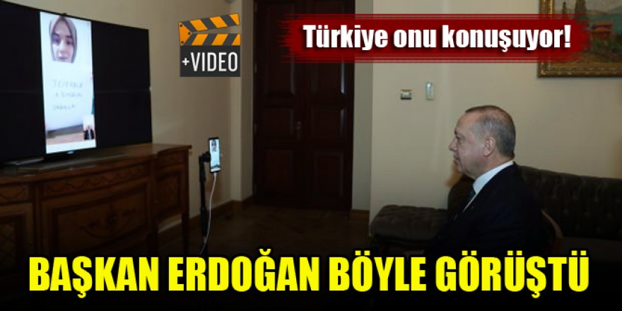 Erdoğan, Ümmü Gülsüm Genç’le sosyal medyada canlı görüştü