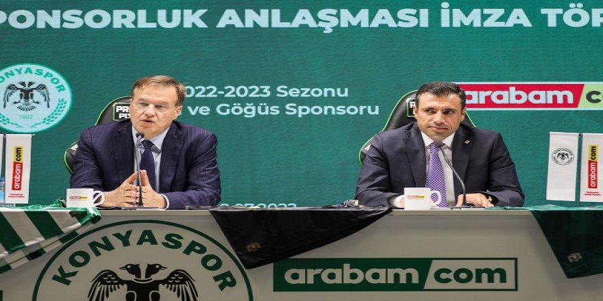 Konyaspor'un yeni sezondaki isim ve forma sponsoru "arabam.com" sitesi oldu