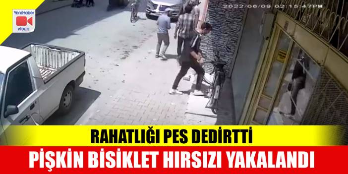 Konya'daki pişkin bisiklet hırsızı yakalandı