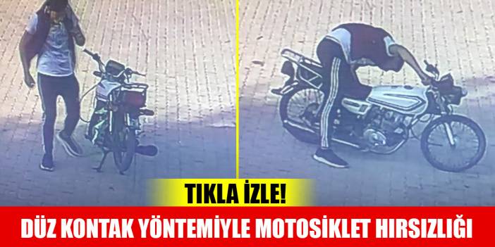 Konya'da düz kontak yöntemiyle motosiklet hırsızlığı