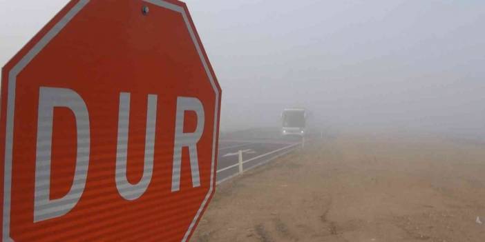 Konya-Aksaray karayolunda sis etkili oldu