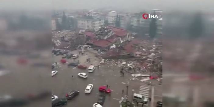 Depremin merkez üssü Kahramanmaraş'ta binalar yerle bir oldu