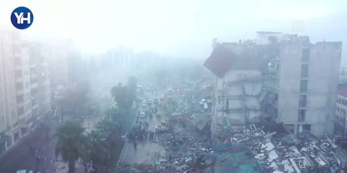 Kahramanmaraş'ta yıkım böyle görüntülendi