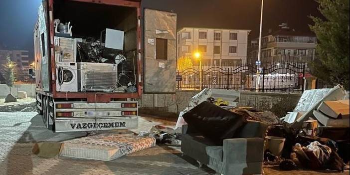 Konya'da ev eşyası taşıyan kamyondan 190 kilogram esrar çıktı